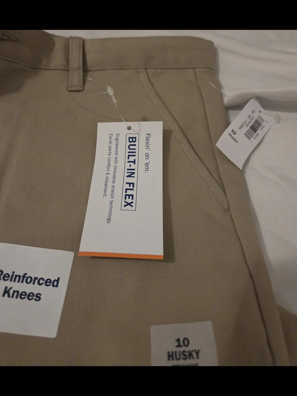 Old Navy Boys's Straight Husky Khaki  Pants